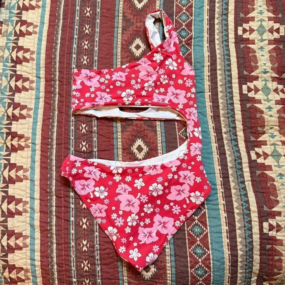 Frankie’s Bikinis cute cut out one piece size XS